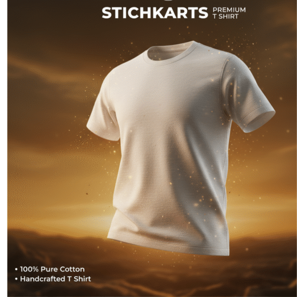 regular fit premium t shirt white