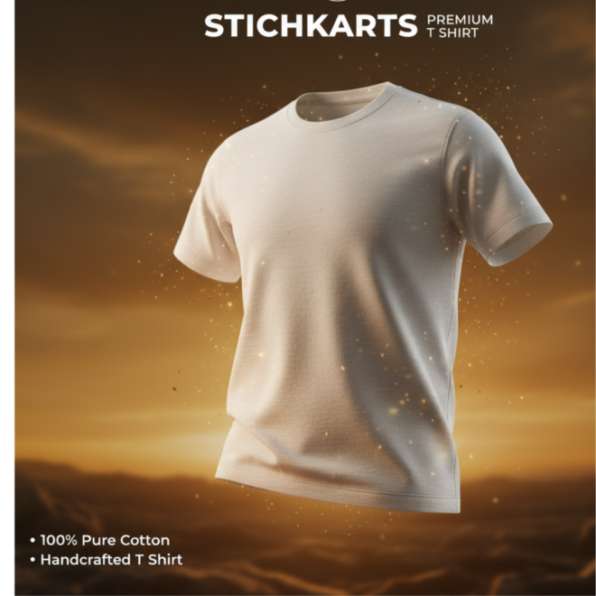 regular fit premium t shirt white