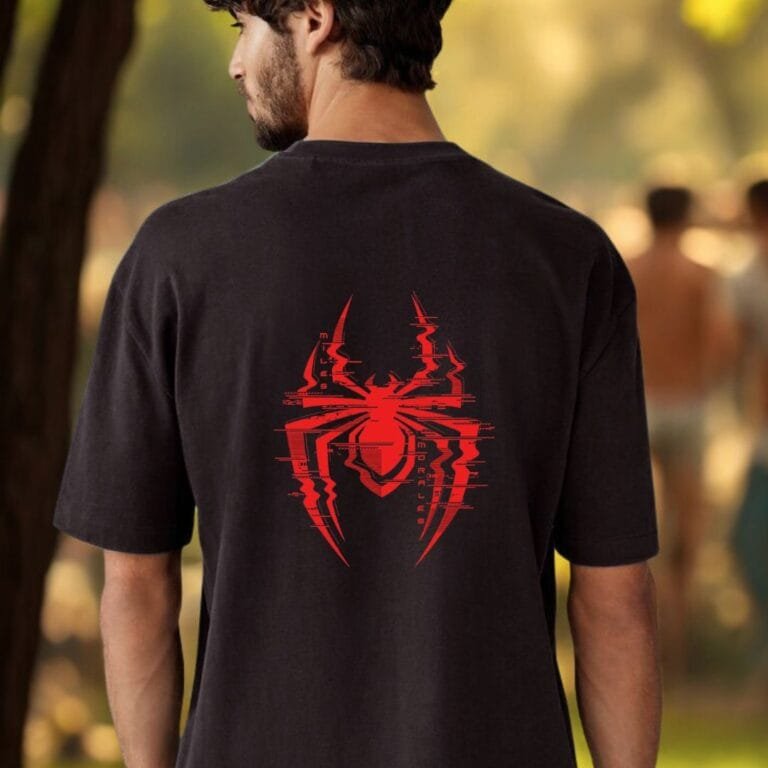 Home red and white minimal t shirt mockup instagarm post (6)