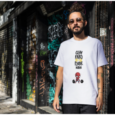 red and white minimal t shirt mockup instagarm post (60)