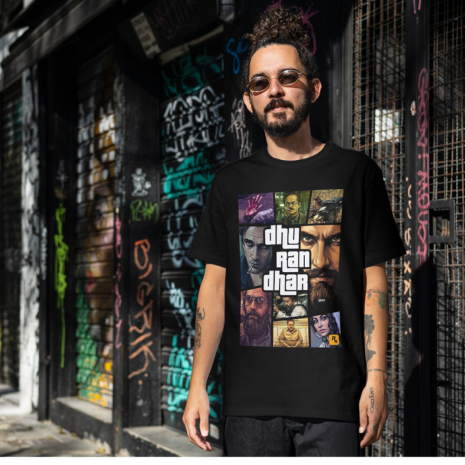 ghayal hun isliye ghatak hoon premium regular fit men's wear (animal front ) (copy)